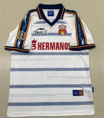 (S-3XL) Retro Version 99-00 Monarcas Morelia Away White Thailand Soccer Jersey AAA-6895