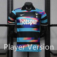 (S-3XL) Player Version 26-27 Casual Version Tottenham Hotspur Black&Blue Thailand Soccer Jersey AAA-888