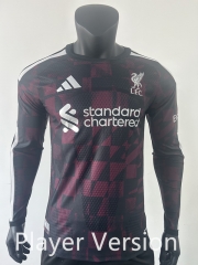 Player Version 26-27 Liverpool 2nd Away Red&Black LS Thailand Soccer Jersey AAA-0871