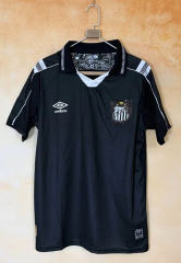 (S-4XL) 26-27 Santos FC 2nd Away Black Thailand Soccer Jersey AAA-2483