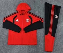 26-27 Manchester United Red Thailand Soccer Trench Coat Uniform-2315