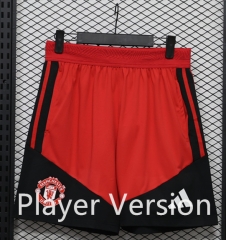 (S-3XL) Player Version 26-27 Manchester United Red Thailand Soccer Shorts-888