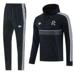 26-27 Club América Black Thailand Soccer Tracksuit With Hat-LH