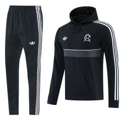 26-27 Club América Black Thailand Soccer Tracksuit With Hat-LH
