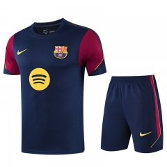 26-27 Barcelona Navy Blue Thailand Soccer Training Uniform-418