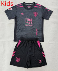 26-27 Málaga CF 3rd Away Black&Grey Kids/Youth Soccer Uniform-AY