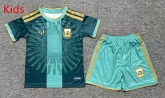 26-27 Argentina Goalkeeper Green Kids/Youth Soccer Uniform-6149