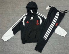 26-27 Liverpool Black Training Thailand Trench Coat Uniform-5486