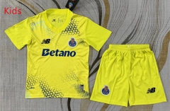 26-27 Porto Goalkeeper Yellow Kids/Youth Soccer Uniform-3162