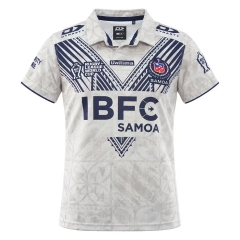 (S-5XL) 2026 Samoa Away White Thailand Rugby Shirt