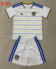 26-27 Leeds United Home White Kids/Youth Soccer Uniform-AY