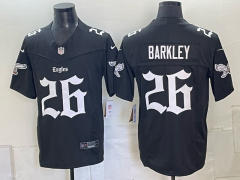 (Logo 1) Philadelphia Eagles 7 Generations Black #26 NFL Jersey-0840