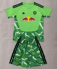 26-27 Leeds United Goalkeeper Green Soccer Uniform-AY