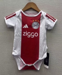 26-27 Ajax Home Red&White Baby Soccer Uniform-6400