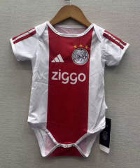 26-27 Ajax Home Red&White Baby Soccer Uniform-6400