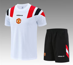26-27 Manchester United White Thailand Soccer Training Uniform-418