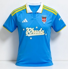(S-4XL) 26-27 Limited Version Como Light Blue Thailand Soccer Jersey AAA-0731