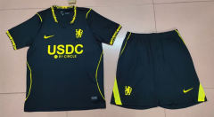 With Sponsor 26-27 Chelsea Away Black Soccer Uniform-8609