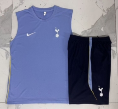 26-27 Tottenham Hotspur Light Blue Thailand Soccer Vest Tracksuit-815