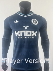 Player Version 26-27 Newcastle United Away Blue Thailand LS Soccer Jeesey AAA-0871