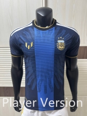 Player Version 26-27 Commemorative Edition Argentina Royal Blue Thailand Soccer Jersey AAA-9812