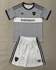 26-27 Boca Juniors Away White&Black Soccer Uniform-AY
