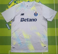 (S-4XL) 26-27 Porto Goalkeeper Light Grey Thailand Soccer Jersey AAA-5303