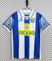 Retro Version 98-00 CD Leganés Home Blue&White Thailand Soccer Jersey AAA-3257