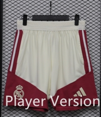 (S-3XL) Player Version 26-27 Real Madrid Beige Thailand Soccer Shorts-888