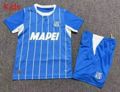 26-27 US Sassuolo Calcio 2nd Away Blue Kids/Youth Soccer Uniform-7809