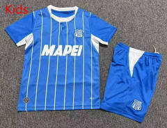 26-27 US Sassuolo Calcio 2nd Away Blue Kids/Youth Soccer Uniform-7809