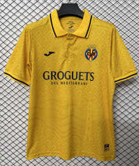 (S-4XL) 26-27 Street Style Villarreal CF Yellow Thailand Soccer Jersey AAA-2044