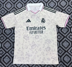 (S-4XL) 26-27 POS Special Version Real Madrid Light Yellow Thailand Soccer Jersey AAA-2483