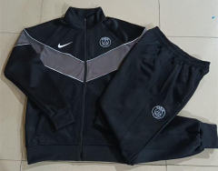 26-27 PSG Black&Grey Thailand Soccer Jacket Uniform-815