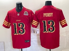 (Logo 3) San Francisco 49ers 3 Generations Red #13 NFL Jersey-0840