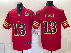 (Logo 3) San Francisco 49ers 3 Generations Red #13 NFL Jersey-0840