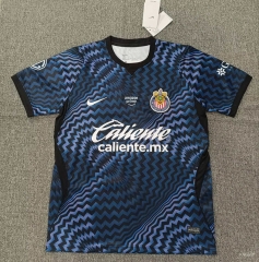 (S-4XL) 26-27 Deportivo Guadalajara Goalkeeper Royal Blue Thailand Soccer Jersey AAA-5378