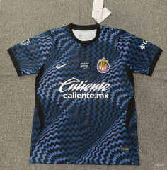 (S-4XL) 26-27 Deportivo Guadalajara Goalkeeper Royal Blue Thailand Soccer Jersey AAA-5378
