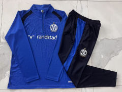 26-27 Olympique de Marseille Color Blue Thailand Soccer Tracksuit-815