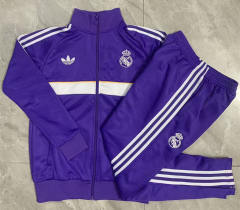 26-27 Real Madrid Purple Thailand Soccer Jacket Uniform-815