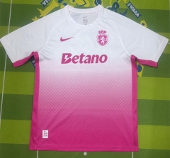 (S-4XL) 26-27 Special Version Sporting Lisbon Clube de Portugal Pink&White Thailand Soccer Jersey AAA-5303