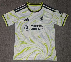 (S-4XL) 27-28 Liverpool 2nd Away White&Green Thailand Soccer Jersey AAA-6850