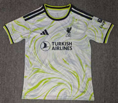 (S-4XL) 27-28 Liverpool 2nd Away White&Green Thailand Soccer Jersey AAA-6850