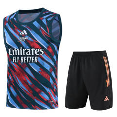 26-27 Special Version Arsenal Blue&Red Thailand Soccer Training Vest Uniform-418