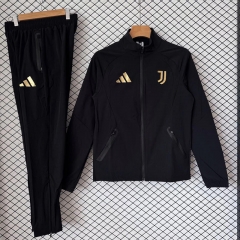 26-27 Juventus FC  Black Thailand Soccer Trench Coat Uniform-2315