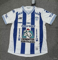 (S-4XL) 26-27 Pachuca Home Blue&White Thailand Soccer Jersey AAA-5378