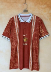 (S-4XL) 26-27 Special Version Manchester United Orange Thailand Soccer Jersey AAA-2483