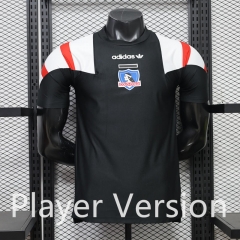 (S-3XL) Player Version 26-27 Retro Casual Version Colo-Colo Black Thailand Soccer Jersey AAA-888
