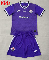 26-27 Fiorentina Home Purple Kid/Youth Soccer Uniform-AY
