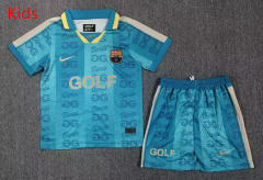 26-27 Joint Version Barcelona Blue Kids/Youth Soccer Uniform-2353
